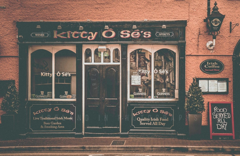 Irish Pub Cork Ireland Wall Art Ireland Kinsale Cork Gift Etsy