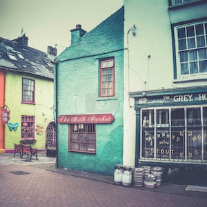 Irish Pub Cork Ireland, Wall art Ireland, Kinsale Cork, Gift for Irish Guy. Wall art for Den. Wall art for Irish Pub, Irish street scene,
