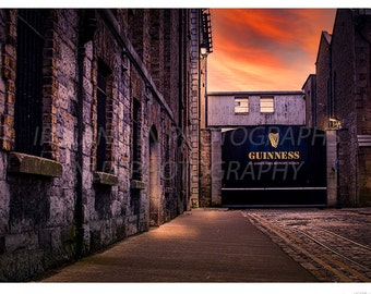 Guinness Gate Dublin Ireland Photograph. Gift for Guinness drinkers wall . Photograph for Irish bar