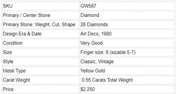 Yellow Gold Diamond Band 18k Yellow Gold Statemen… - image 4