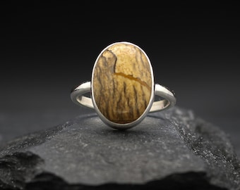 Picture Jasper x Sterling Silver Ring