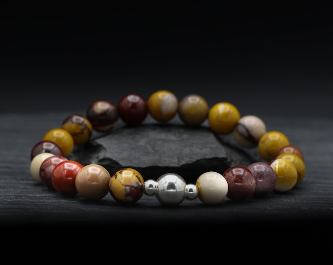 Mookaite Beaded Bracelet