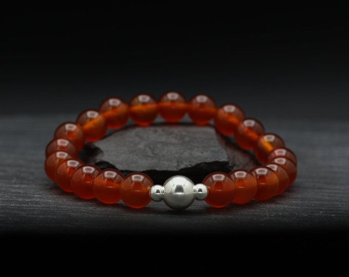 Carnelian Beaded Bracelet