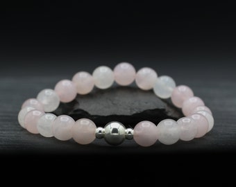 Rose Quartz Beaded Bracelet