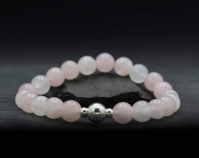 Rose Quartz Beaded Bracelet