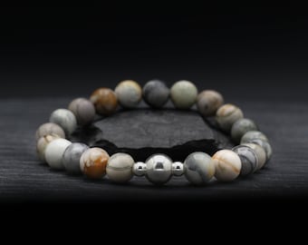 Picasso Jasper Beaded Bracelet