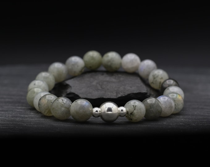 Labradorite Beaded Bracelet