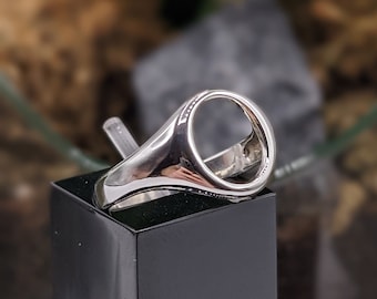 Sterling Silver Open Signet Ring