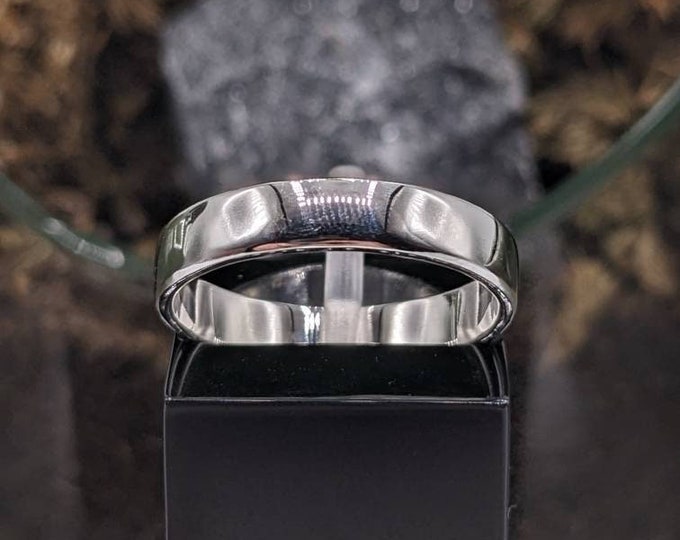 Thin Rectangle Sterling Silver Band