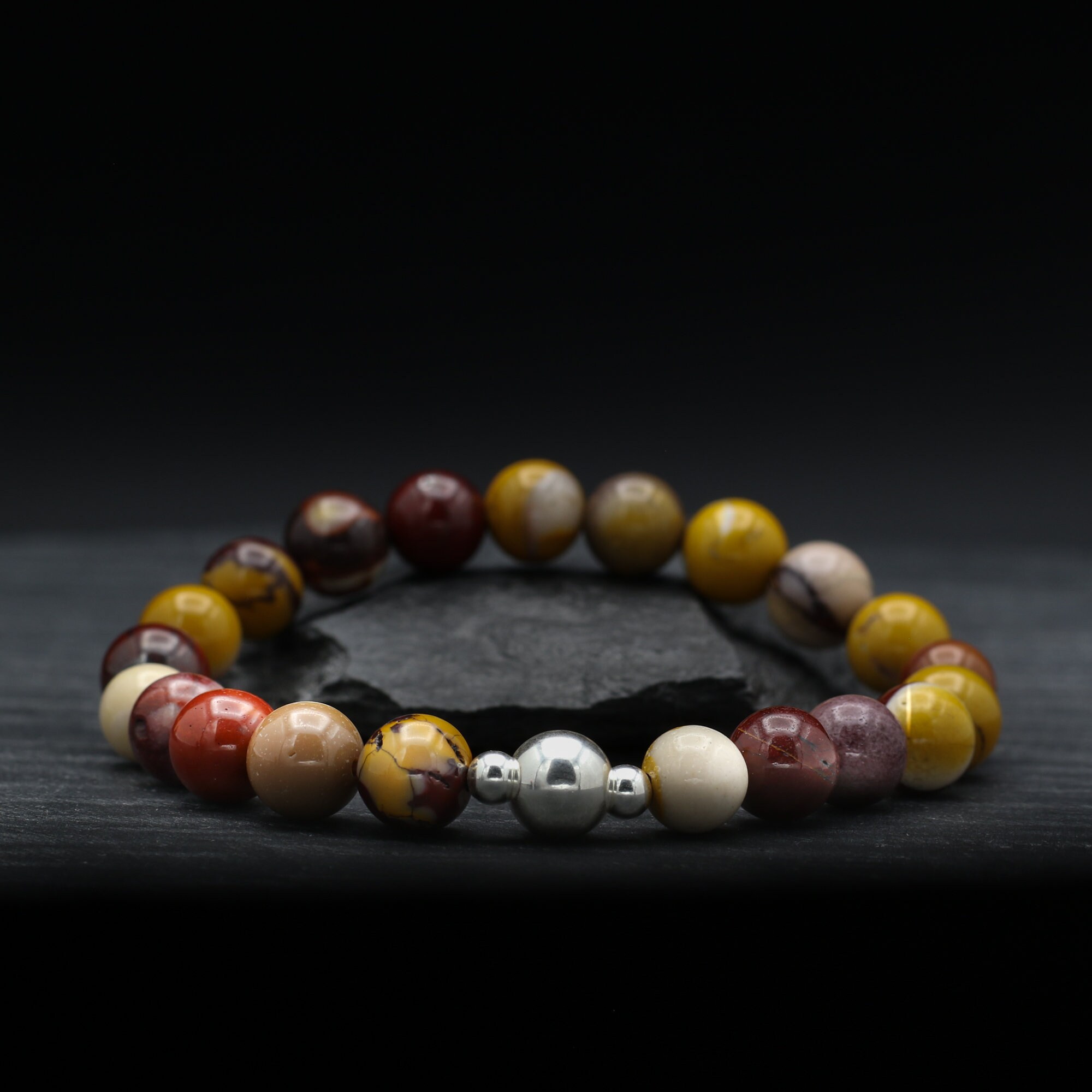 Mookaite Beaded Bracelet