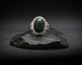 Moss Agate x Sterling Silver Ring