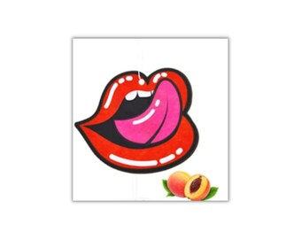 Peach Scented Lips Air Freshener