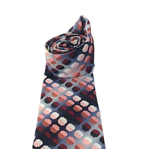 1970s Vintage PAULINE TRIGERE Polyester Tie・64.5&quot; x 4.5&quot;