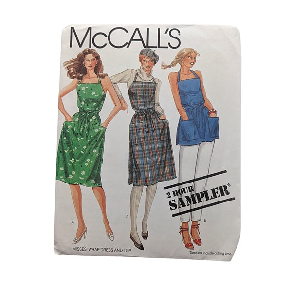 McCALLS Pattern 0012・Vintage 1980s Sewing・Size XS S M L・UNCUT