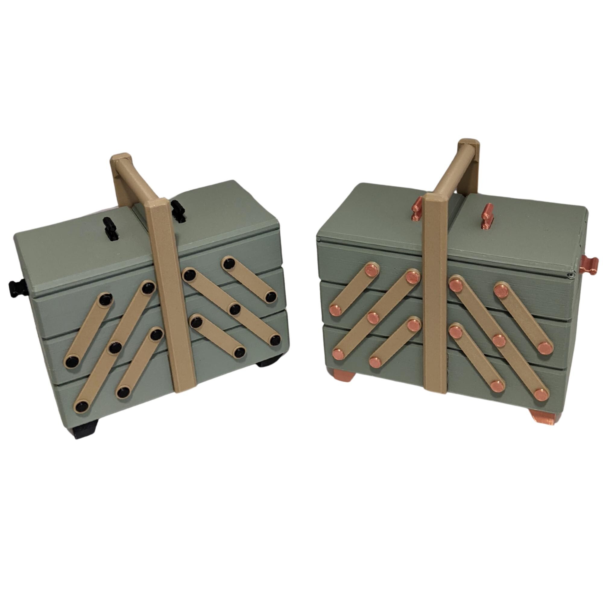 Midmod CADDY Box for Trinkets, Jewelry, Craft Storage: Retro Style Home ...