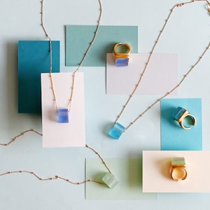 Sea Glass Necklace | Sustainable Jewelry | Simple Necklace | Best Gift Ideas | Graduation Gift | Eco Friendly Products