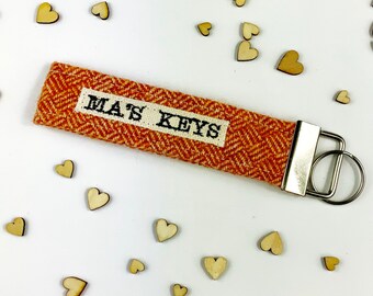 Ma's Keys Keyfob - Ma Gift - Gift for Ma - Mothers Day Gift - Birthday Gift for Ma - Funny Mother's Day Gift - Ma Keyring - Tweed Keychain