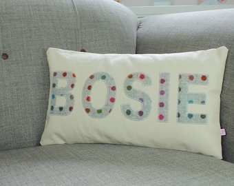 Cojín Bosie - Cojín escocés - Regalo de San Valentín - Regalo de recuperación - Bosie - Cojín de abrazo - Cojín de tweed - Almohada escocesa - Regalo escocés