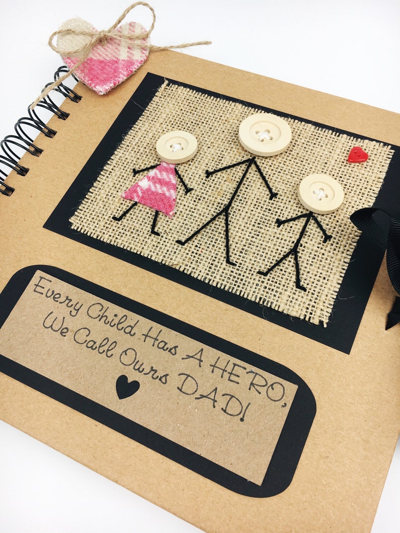 Fathers Day Scrapbook Dad and Kids Scrapbook Photo Album Etsy