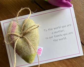 Mother’s Day Heart - Mother’s Day token gift - Mothers Day Card  - miss you gift - thinking of you gift - hanging heart