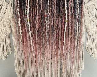 Dreadlocks, Marble kingdom set, Synthetic Crochet Dreads, dready waves, with accessories, boho hairstyle