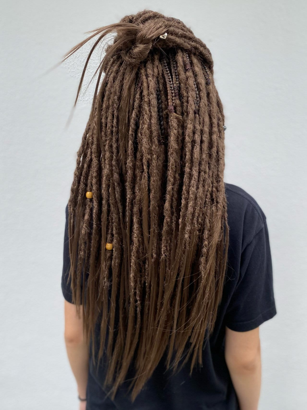 Hippie Life Light Brown Synthetic Dreadlocks: Crochet Boho Hair