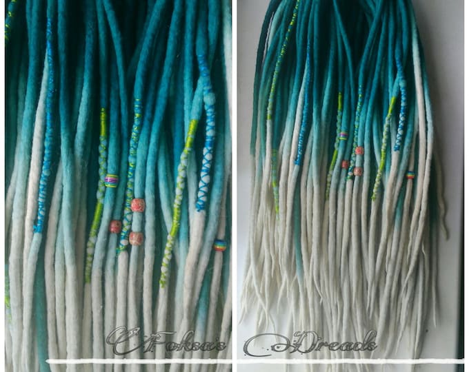 Felted Wool Dreads Merino Dreads Soft Double Ended Dreads Etsy