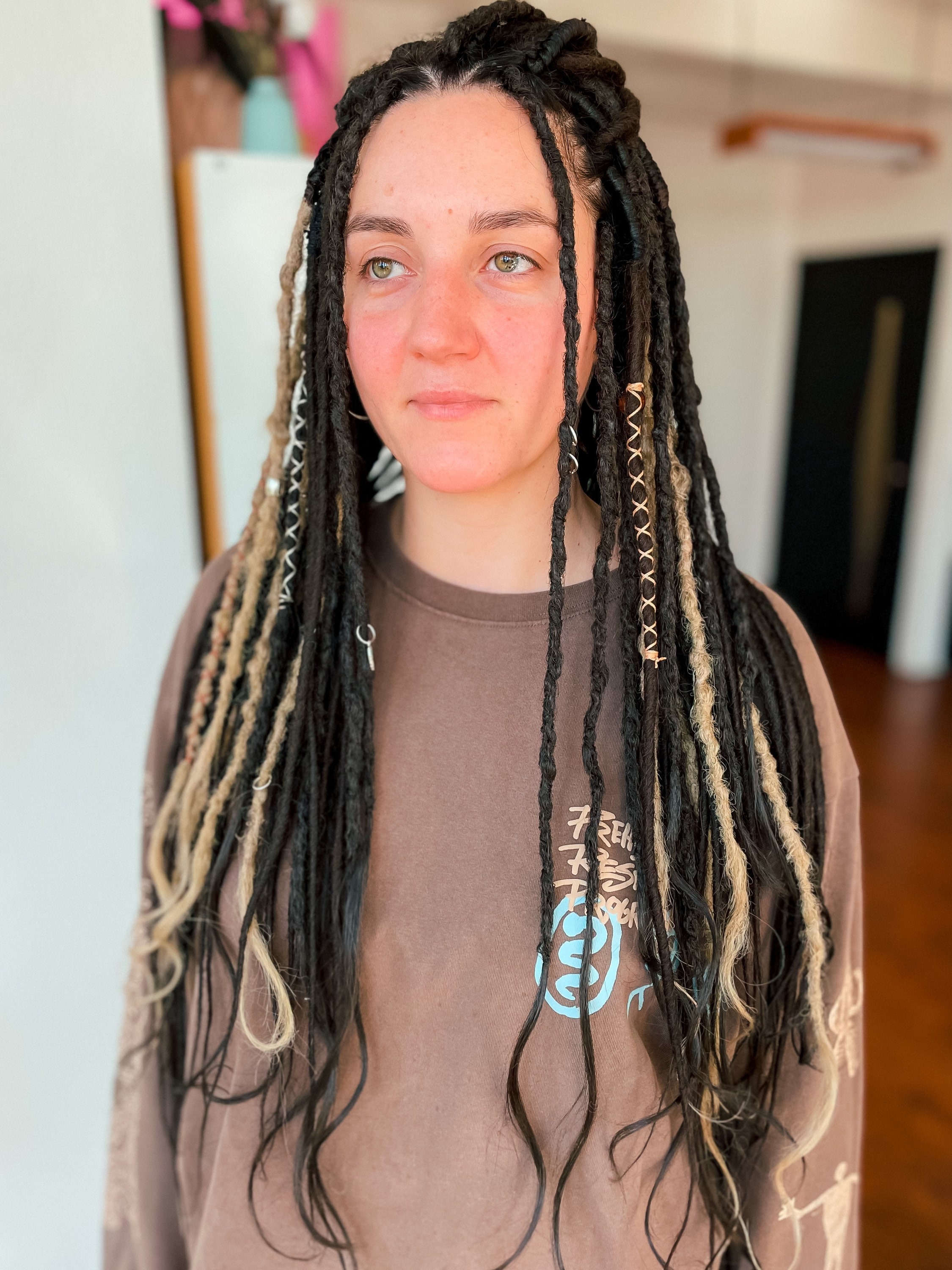 Synthetic Dreads Boho Chic Dark Brown Set natural Looking - Etsy Synthetic Dreads Boho Chic Dark Brown Set natural Looking - Etsy