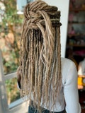 Serfer's Wife Blonde Synthetic Dreadlocks: Textured Crochet Hair Extensions, Boho Festival Hairstyle product logo