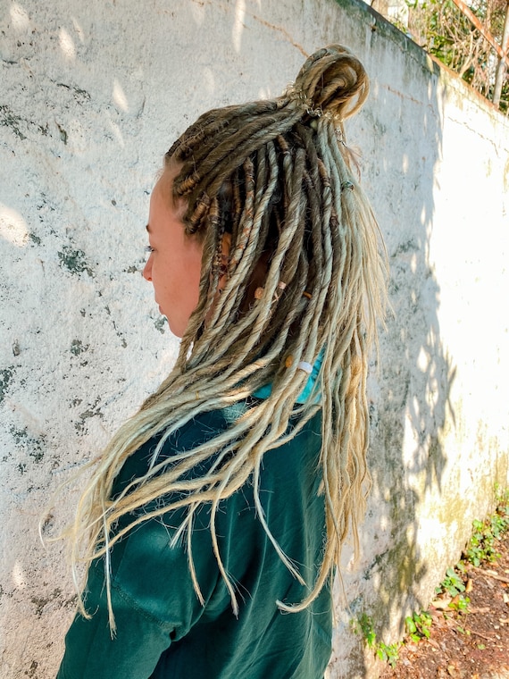 Synthetic Dreads, Dreadlocks, Synthetic Crochet Dreads and Braids, Light  Brown , Copper, Ginger Dreadstyle With Accessories, Boho Hairstyle 