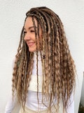 Bohemian Synthetic Dreads: Reddish Blonde, Copper, Light Brown Waves product logo