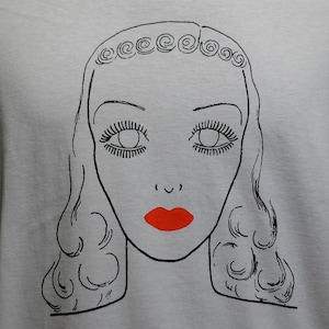 Camiseta con imagen antigua de MUJER SIN MIRADA