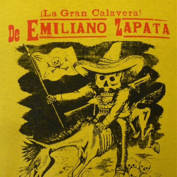 ZAPATA CALAVERA-Posada skull  t shirt