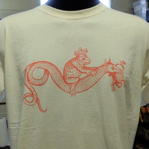 DRAGON & FROGS - old magic t shirt