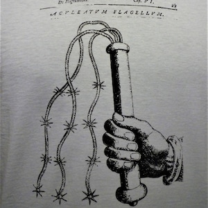 Camiseta vintage con fetiche de látigo y castigo de esclavos