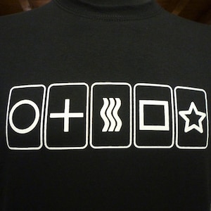 ESP-T-shirt ZENER CARDS