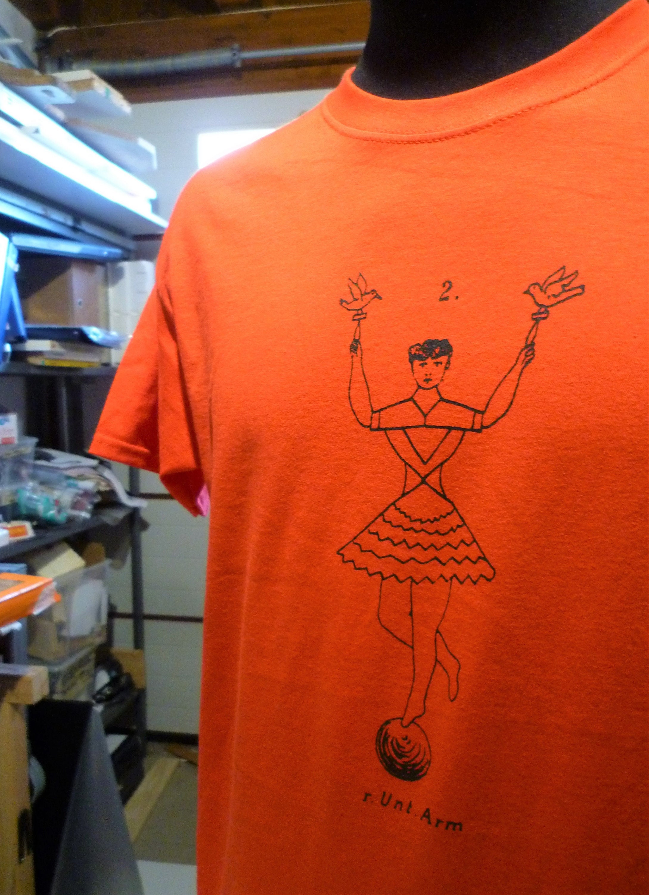CIRCUS EQUILIBRIST WOMAN Old School Tattoos T Shirt Etsy Denmark