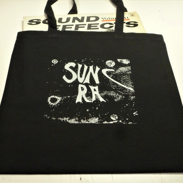 SUN RA- tote bag -  perfect for your vinyl LP's ! 100% coton-Screen printing