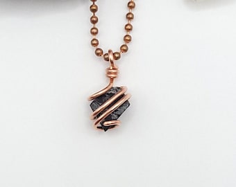 Raw Magnetite Necklace in Copper | Crystal for Loyalty, Grounding, and Energy