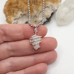 Phenakite Necklace, Silver Wire Wrapped Phenacite Pendant, Rare Crystal Necklace, Crystal Jewelry
