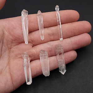 Lemurian Crystal Necklace in Gold | High Frequency Stone | Rare High Vibration Crystal | Lemurian Quartz Pendant bild 3