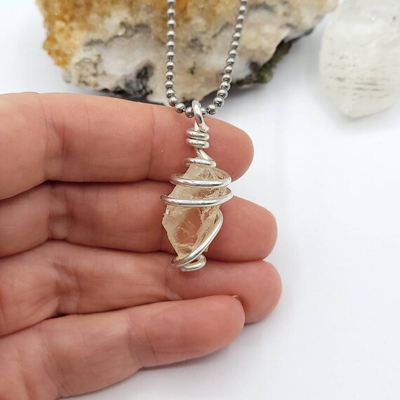 Honey cheap calcite necklace