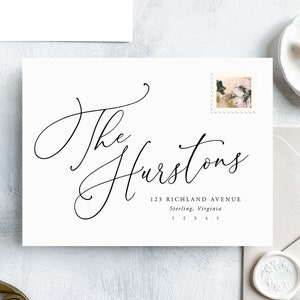 Wedding Envelope Template | Print your own envelopes with this 100% editable envelope address template for Templett | The Hurstons