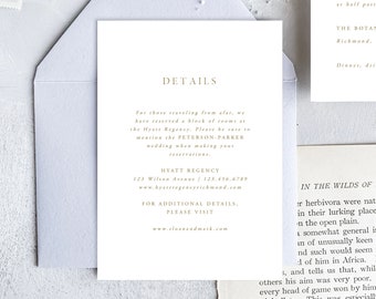 Simple Details Template | 100% editable details template you can customize online with Templett and print in minutes | Sloan