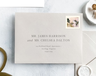 Wedding Envelope Template | Give your invitation envelopes the professional treatment with this 100% editable address template | Harrison