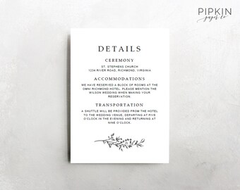 wedding invitation template digital download for word etsy
