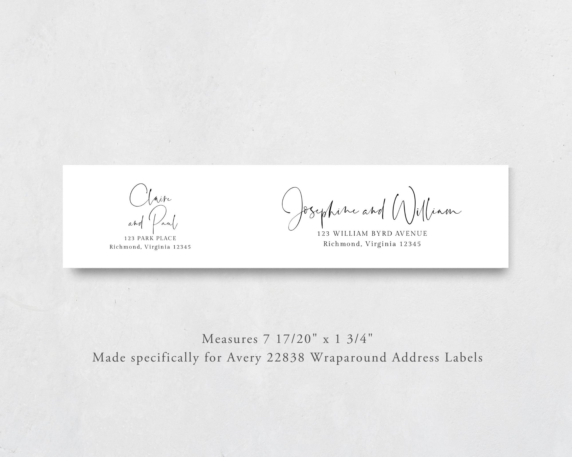 Envelope Address Label Template