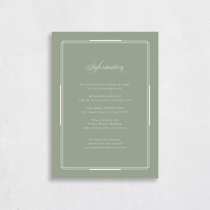 Details Card Template | Editable Reception and Accommodations Cards Made With Templett and ...