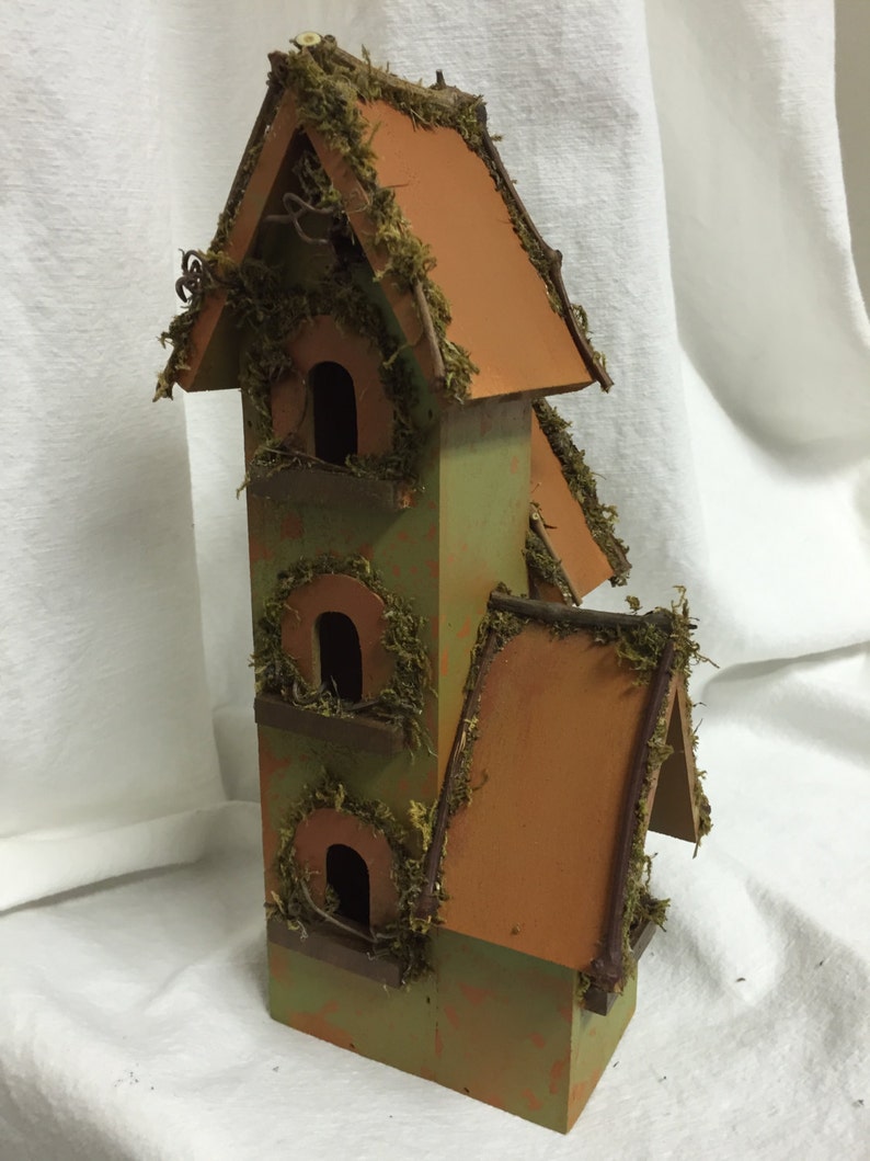 Decorative Bird House The Condo Birdhouse With Grapevines Etsy