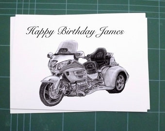 Goldwing Trike Birthday Card